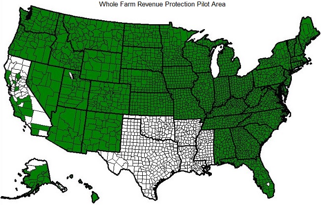 Whole-Farm Revenue Protection Pilot Area