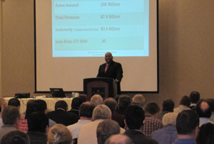 PHOTO: RMA Deputy Administrator Michael Alston speaking at the 18th Annual Crop Insurance 
Conference in Fargo, ND